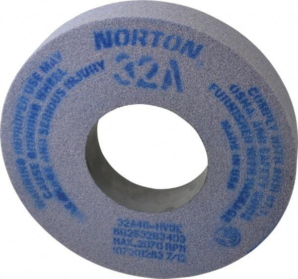 Norton - 12" Diam x 5" Hole x 2" Thick, H Hardness, 46 Grit Surface Grinding Wheel - Aluminum Oxide, Type 1, Coarse Grade, 2,070 Max RPM, Vitrified Bond, No Recess - Eagle Tool & Supply
