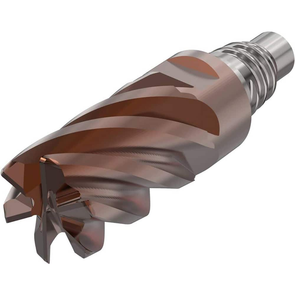 Corner Radius & Corner Chamfer End Mill Heads; Mill Diameter (mm): 12.00; Mill Diameter (Decimal Inch): 0.4724; Length of Cut (mm): 18.0000; Connection Type: E12; Overall Length (mm): 39.7000; Centercutting: Yes; Corner Radius (mm): 2.00; Minimum Helix An