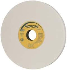 Norton - 8" Diam x 1-1/4" Hole x 3/4" Thick, I Hardness, 60 Grit Surface Grinding Wheel - Aluminum Oxide, Type 1, Medium Grade, 3,600 Max RPM, Vitrified Bond, No Recess - Eagle Tool & Supply