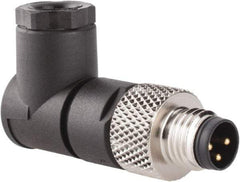 Brad Harrison - 4 Amp, Male 90° Field Attachable Connector Sensor and Receptacle - 60 VAC, 75 VDC, IP67 Ingress Rating - Eagle Tool & Supply