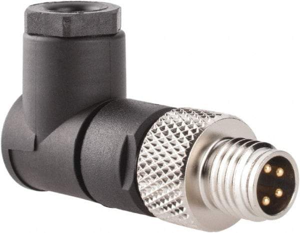 Brad Harrison - 4 Amp, Male 90° Field Attachable Connector Sensor and Receptacle - 60 VAC, 75 VDC, IP67 Ingress Rating - Eagle Tool & Supply