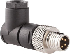 Brad Harrison - 4 Amp, Male 90° Field Attachable Connector Sensor and Receptacle - 60 VAC, 75 VDC, IP67 Ingress Rating - Eagle Tool & Supply