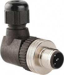 Brad Harrison - 4 Amp, Male 90° Field Attachable Connector Sensor and Receptacle - 30 VAC, 36 VDC, IP67 Ingress Rating - Eagle Tool & Supply