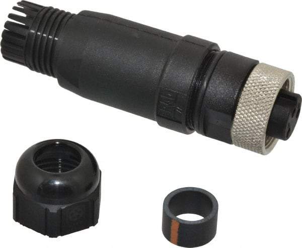 Brad Harrison - 13 Amp, Female Straight Field Attachable Connector Sensor and Receptacle - 600 VAC/VDC, IP67 Ingress Rating - Eagle Tool & Supply