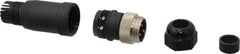 Brad Harrison - 8 Amp, Male Straight Field Attachable Connector Sensor and Receptacle - 600 VAC/VDC, IP67 Ingress Rating - Eagle Tool & Supply