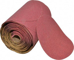 3M - 6" Diam, 80 Grit FEPA, Aluminum Oxide Adhesive PSA Disc - Medium Grade, Red, D Weighted Backing, Flexible, Use with Random Orbital Sanders - Eagle Tool & Supply