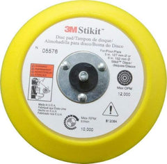 3M - 6" Diam Adhesive/PSA Disc Backing Pad - 3/4" Shank Diam, Medium Density, 10,000 RPM - Eagle Tool & Supply