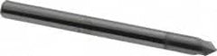 Accupro - 1/8" Diam 2 Flute Single End Solid Carbide Chamfer Mill - Eagle Tool & Supply