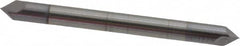 Accupro - 1/8" Diam 2 Flute Double End Solid Carbide Chamfer Mill - Eagle Tool & Supply
