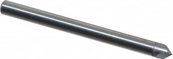 Accupro - 1/8" Diam 2 Flute Single End Solid Carbide Chamfer Mill - Eagle Tool & Supply