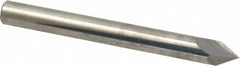 Accupro - 1/4" Diam 2 Flute Single End Solid Carbide Chamfer Mill - Eagle Tool & Supply