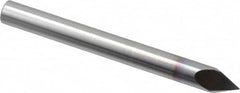 Accupro - 1/4" Diam 2 Flute Single End Solid Carbide Chamfer Mill - Eagle Tool & Supply