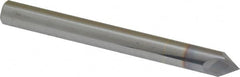 Accupro - 1/4" Diam 2 Flute Single End Solid Carbide Chamfer Mill - Eagle Tool & Supply