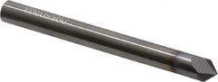 Accupro - 1/4" Diam 2 Flute Single End Solid Carbide Chamfer Mill - Eagle Tool & Supply