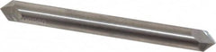 Accupro - 1/4" Diam 2 Flute Double End Solid Carbide Chamfer Mill - Eagle Tool & Supply