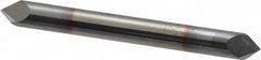 Accupro - 1/4" Diam 2 Flute Double End Solid Carbide Chamfer Mill - Eagle Tool & Supply