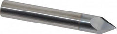 Accupro - 3/8" Diam 2 Flute Single End Solid Carbide Chamfer Mill - Eagle Tool & Supply