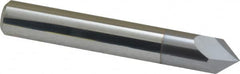Accupro - 3/8" Diam 2 Flute Single End Solid Carbide Chamfer Mill - Eagle Tool & Supply