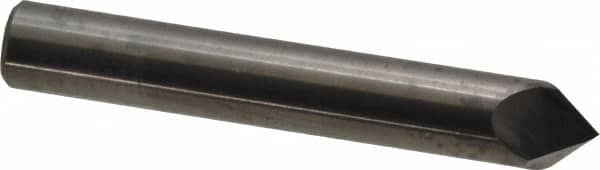 Accupro - 3/8" Diam 2 Flute Single End Solid Carbide Chamfer Mill - Eagle Tool & Supply