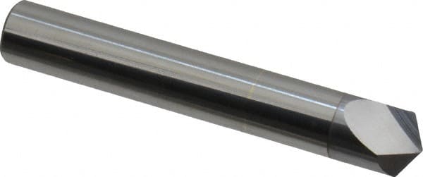 Accupro - 3/8" Diam 2 Flute Single End Solid Carbide Chamfer Mill - Eagle Tool & Supply