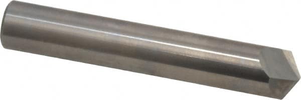 Accupro - 1/2" Diam 2 Flute Single End Solid Carbide Chamfer Mill - Eagle Tool & Supply