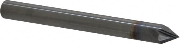 Accupro - 1/4" Diam 4 Flute Single End Solid Carbide Chamfer Mill - Eagle Tool & Supply