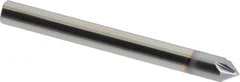 Accupro - 1/4" Diam 4 Flute Single End Solid Carbide Chamfer Mill - Eagle Tool & Supply