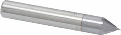 Accupro - 3/8" Diam 4 Flute Single End Solid Carbide Chamfer Mill - Eagle Tool & Supply