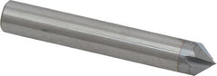Accupro - 3/8" Diam 4 Flute Single End Solid Carbide Chamfer Mill - Eagle Tool & Supply