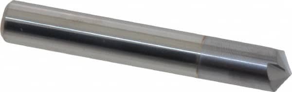 Accupro - 3/8" Diam 4 Flute Single End Solid Carbide Chamfer Mill - Eagle Tool & Supply