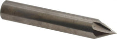 Accupro - 1/2" Diam 4 Flute Single End Solid Carbide Chamfer Mill - Eagle Tool & Supply