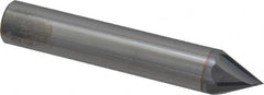Accupro - 1/2" Diam 4 Flute Single End Solid Carbide Chamfer Mill - Eagle Tool & Supply