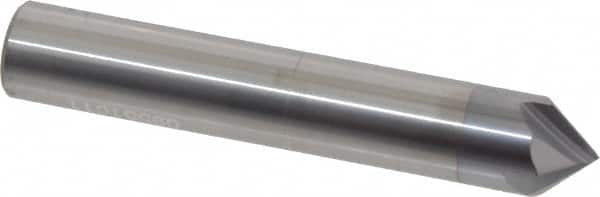 Accupro - 1/2" Diam 4 Flute Single End Solid Carbide Chamfer Mill - Eagle Tool & Supply