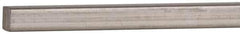 Value Collection - 12" Long x 1/8" High x 1/8" Wide, Plain Key Stock - Stainless Steel - Eagle Tool & Supply