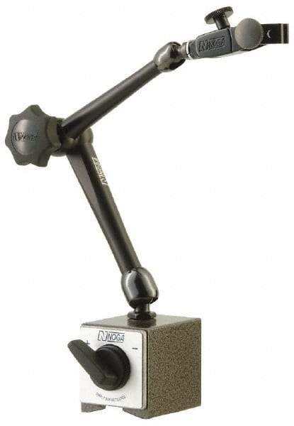 Noga - 0.001" Graduation, 0-100 Dial Reading, Indicator & Base Kit - 2-9/32" Dial Diam - Eagle Tool & Supply