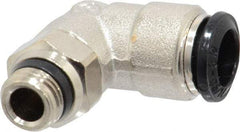 Alpha Technologies - 8mm Outside Diam, 1/8 Universal, Nickel Plated Brass Push-to-Connect Tube Male Swivel Elbow - 250 Max psi, Tube to Universal Thread Connection, Buna O-Ring - Eagle Tool & Supply