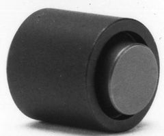 Fairlane - 10-32, 5/8" Thread Length, 5/16" Ball Diam, Flat Ball Pad Surface, Alloy Steel, Black Oxide, Base, Swivel Action Gripper Assemblies - 1/2" Diam, 5/8" Deep Thread, 5/16" Contact Diam, 1-1/16" Overall Height, Delrin Ball - Eagle Tool & Supply