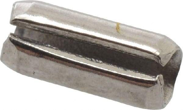 Value Collection - 5/64" Diam x 3/16" Long Slotted Spring Pin - Grade 18-8 Stainless Steel - Eagle Tool & Supply