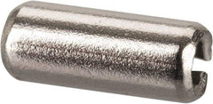 Value Collection - 3/32" Diam x 1/4" Long Slotted Spring Pin - Grade 18-8 Stainless Steel - Eagle Tool & Supply