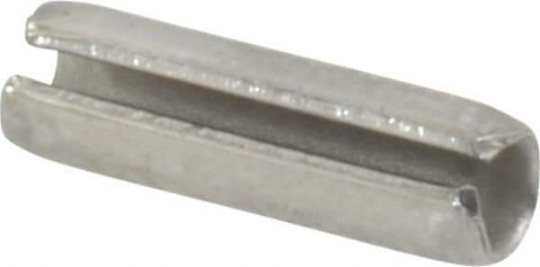 Value Collection - 1/8" Diam x 7/16" Long Slotted Spring Pin - Grade 18-8 Stainless Steel - Eagle Tool & Supply