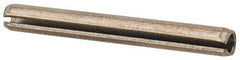 Value Collection - 1/8" Diam x 1-1/8" Long Slotted Spring Pin - Grade 18-8 Stainless Steel - Eagle Tool & Supply