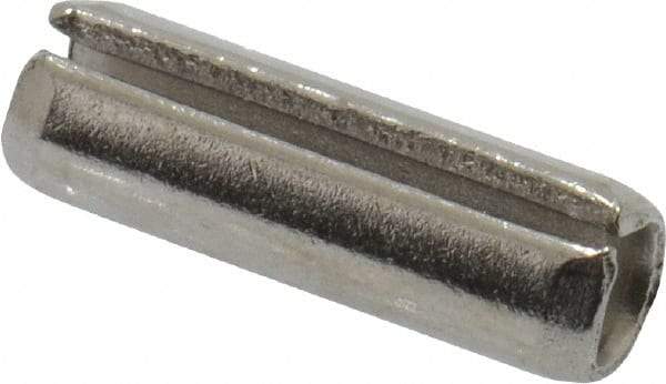 Value Collection - 5/32" Diam x 1/2" Long Slotted Spring Pin - Grade 18-8 Stainless Steel - Eagle Tool & Supply