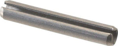 Value Collection - 3/16" Diam x 1-1/8" Long Slotted Spring Pin - Grade 18-8 Stainless Steel - Eagle Tool & Supply