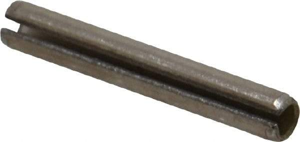 Value Collection - 3/16" Diam x 1-1/4" Long Slotted Spring Pin - Grade 18-8 Stainless Steel - Eagle Tool & Supply