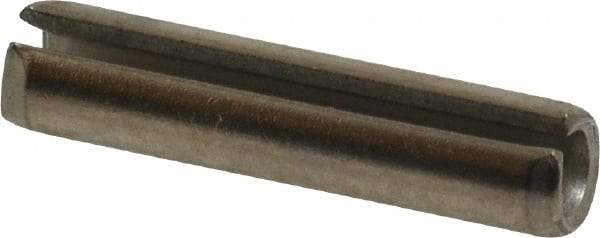 Value Collection - 7/32" Diam x 1" Long Slotted Spring Pin - Grade 18-8 Stainless Steel - Eagle Tool & Supply
