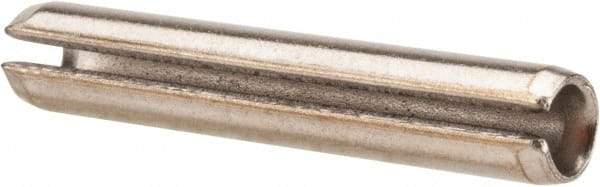 Value Collection - 1/4" Diam x 1-1/2" Long Slotted Spring Pin - Grade 18-8 Stainless Steel - Eagle Tool & Supply