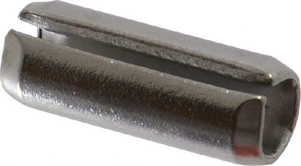 Value Collection - 3/8" Diam x 1" Long Slotted Spring Pin - Grade 18-8 Stainless Steel - Eagle Tool & Supply