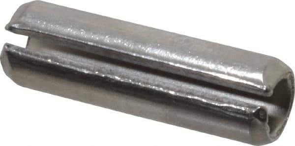 Value Collection - 3/8" Diam x 1-1/4" Long Slotted Spring Pin - Grade 18-8 Stainless Steel - Eagle Tool & Supply
