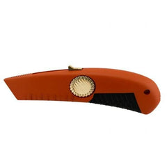 PHC - Retractable Utility Knife - 1/2" Blade, OSHA Orange Zinc Handle, 1 Blade Included - Eagle Tool & Supply