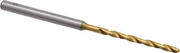 OSG - #47 130° Cobalt Jobber Drill - TiN Finish, Right Hand Cut, Spiral Flute, Straight Shank, 2-1/4" OAL, Standard Point - Eagle Tool & Supply
